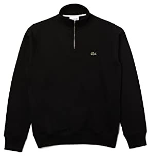 Lacoste Herren Men’s Long Sleeve Quarter Zip Cotton Sweatshirt Sweatshirt