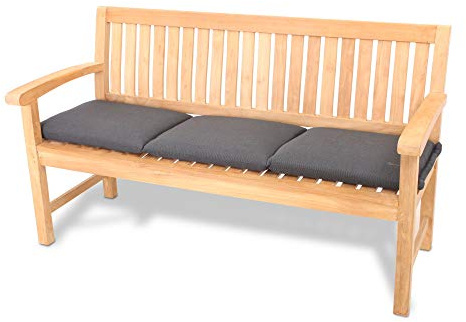 ROG garden-line AU67: Auflage FÜR Bank 3-SITZER 150 x 45 cm - ANTHRAZIT