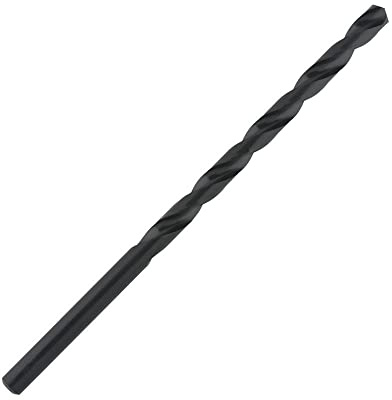 UK DRILLS - High Speed Steel (HSS) Long Drill Bits - Fully Ground, Straight Shank Tool Bit - To be used on Steel, Wood & Similar Materials - 1 x 8mm