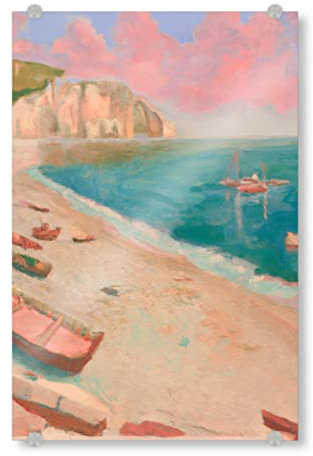artboxONE Acrylglasbild 60x40 cm Natur Impressionismus-Strand - Bild impressionismus Strand küste malerei