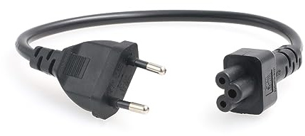 HangTon Netzkabel Eurostecker CEE7/16 zu IEC320 C5 Mickey Mouse für Laptop Computer AC Adapter Kabel 250V 2.5A 12