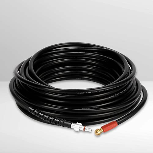 Joparri Juego de manguera para limpieza de tuberías (10 m, 180 bar, 60 °C, incluye adaptadores, compatible con limpiadores de alta presión
