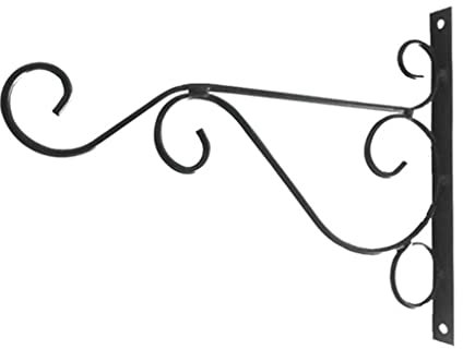 Wall-Mounted Hook Flower Stand Decoration Wall Hanging Basket Bracket Flower Pot Holder (Color : OneColor, Size : 1) (D 1)