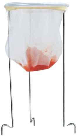 Kexpery Reusable Drainer Frame Versatile Metal Household Jam Strainer Sieve Stand Kit for Jellies Conserves Fruit Soups