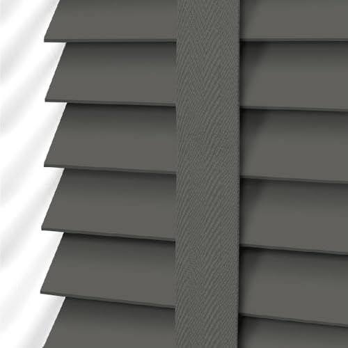 Venetian Blind 50mm Horizontal Slats Charcoal blinds Window W120cm x L150cm