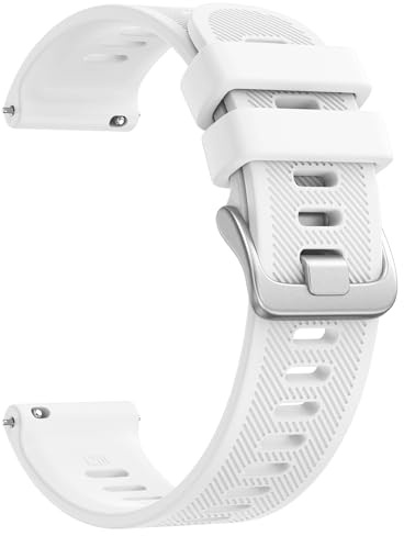 Vancle 20mm Uhrenarmband Damen Herren, Neues Wasserdichtes Twill Silikon Smartwatch Armband 20mm Smartwatch Zubehör Atmungsaktives Ersatzarmbänder für Frauen Männer