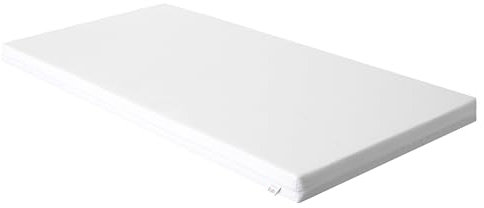 HOBBYGARDEN Kindermatratze - Standard by Oeko-TEX - Matratze für Kinderbett - Baby Matratze - hautfreundlicher Bezug abnehmbar und waschbar - 70 x 140 cm – zweiseitig (Weiß)