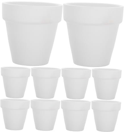 OFFSCH 20piezas Macetas Cerámicas para Suculentas Decoración del con Drenaje