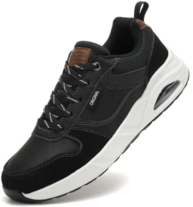 TARELO Zapatillas Deportivas Hombre Sneaker Casuales y Ligeros | Air Cushion - Zapatillas de tenis transpirables y antideslizantes para deportes, atletismo, caminar, talla 7-11 UK