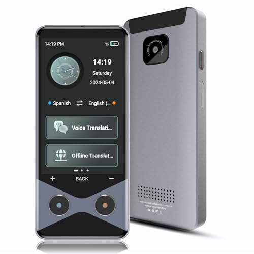 Language Translator Device No WiFi Needed, 2025 Upgraded Voice Translator Support 4G SIM/AI ChatGPT Two Way Real Time Instant Two-Way 137 Language Translator, Offline/Photo Translation