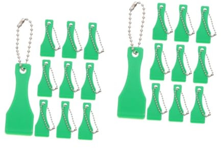 Tofficu 2 Sätze Plastikkartenschaber Scratch-tool Aufkleber-entferner Kratzen Rubbellos Billet Rubbelkarte Kratzkarte Ticket-scratcher-tools Lottoschein-scratcher-tools Green 10 Stück * 2