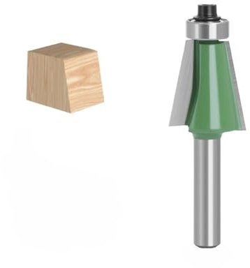 Stück Schrägkantfräser 8mm Schaft Hartmetall Fasenfräser for CNC Handfräsen(11.25 Degree)