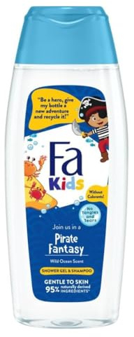 6-pack - FA Kids tvättgel och schampo för pojkar - Pirate Fantasy - 250 ml