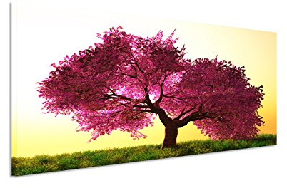 Paul Sinus Art Impression sur toile panoramique 150 x 50 cm Motif cerisier japonais
