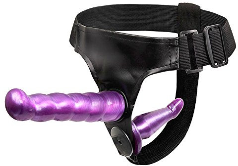 Hisionlee, strap on con doppio dildo, due vibratori con cinghia per una doppia stimolazione del punto G