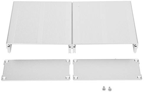 Aluminium Installationsgehäuse für PCB 40x97x100mm, Robustes Schutzgehäuse aus 6063-T5 Aluminiumlegierung Silber, Nicht Wasserfest für Elektronikbauteile und Instrumente