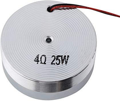Yosoo Health Gear Altavoz de resonancia 50 mm 2 Pulgadas Todas Las Frecuencias Altavoz de resonancia Vibración Altavoz de vibración de Graves Fuertes y Redondos(4Ω 25 Watt)