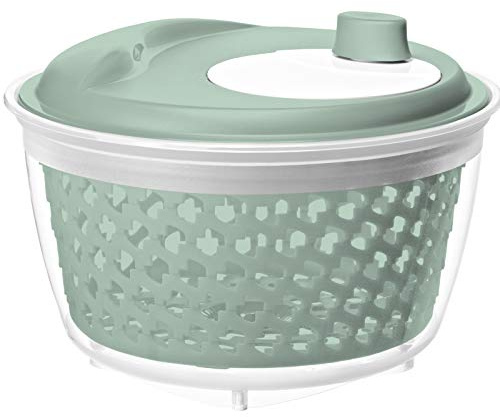 Rotho 1722405114 Fresh Salad Spinner Plastic (PP) BPA-Free Turquoise/Transparent 4.5 L