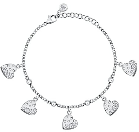 Morellato PASSIONI Bracciale Donna in Acciaio, Cristalli - SAUN11