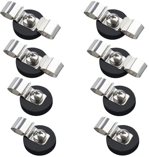 SKNOOY Heavy Duty Magnetic Cable Clips, Anti-Scratch Magnetic Cord Organizers, Anti-Slip Cable Clips Strong Magnet Cord Holder, Wire Holders for RV, Car, Garage, Office, Patio, Shelves 8 PCS