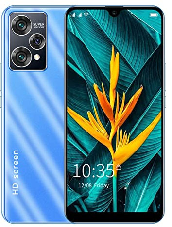 Smartphone Android 6 da 6,1 Pollici, 3GB RAM 32GB Rom, 5MP Anteriore 8MP Posteriore, Dual Card Dual Standby, Batteria 2800mAh, Telefono Cellulare con Riconoscimento Facciale(Blu)