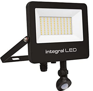 Integral LED Super Slim 2 Floodlight IP67 7000LM 70W Tuya 3000/4000/6500K PIR 120° Non Dimmable 100LM/W Black