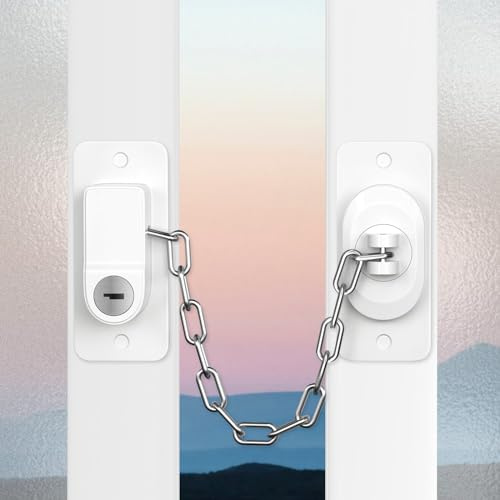 Adjustable Window Locks for UPVC with Keys, YTOOK 2 PCS Window Restrictors Child Safety, Self Adhesive Window Safety Locks, No Drilling for Child Pets Security
