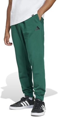 adidas Uomo ESSENTIALS FEELCOZY FLEECE PANT, collegiate green/black, L