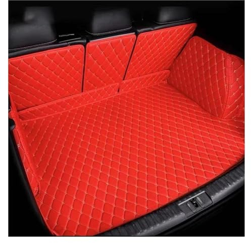 SKINII Kofferraumwanne Für Jeep Für Compass 2007 2008 2009 2010 2011 2012 2013 2014 2015 2016 2017 2018 2019 Cargo-Liner Zubehör Innen Boot Kofferraummatte(Color:Red 3D)