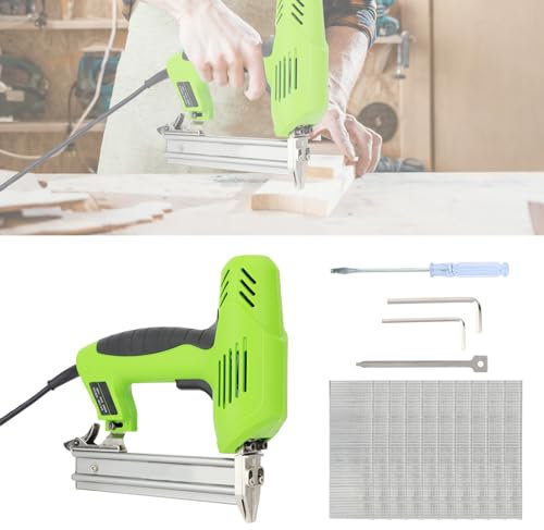 Electric Staple Gun, Corded Nail Gun, Nailers & Staplers, Staple Gun Heavy Duty for Wood, Brad Nailer, Electric Nail Gun for Wood, Upholstery, Carpet, Wire Fencing