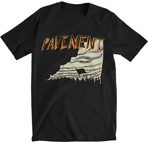 Pavement - Camiseta de manga corta para hombre, Negro , S
