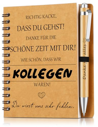 Sinmoe Abschiedsgeschenk Dankeschön Kollegen Motivierendes Notizbuch