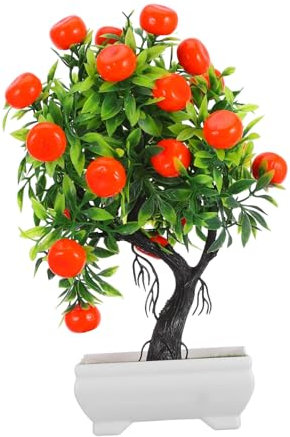Alipis Künstliche Orangenbaumpflanze Kunststoff Simulationsbonsai Büro Wohnzimmer Dekoration Langlebig Lebensecht