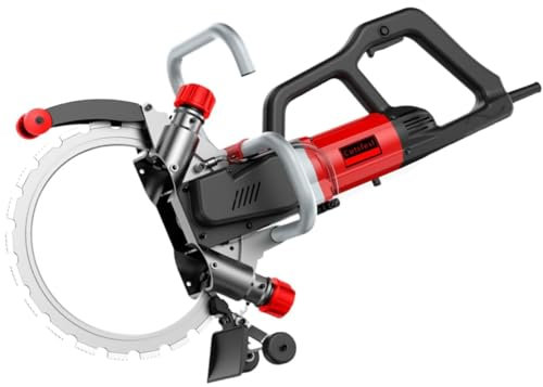 Electric Ring Saw Wall Cutting Machine, Concrete Cutter Saw, 270mm Cutting Depth, Wall Groove Chaser Cutting Machine with Linkage Water Pump, for Granite, Porcelain,8800W
