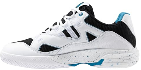 K-Swiss Scarpe da Uomo Tura Team PadelTennis, White Black Blue Moon, 41.5 EU