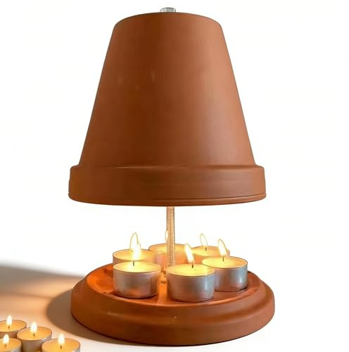 Teelicht Ofen Keramik, Zweischichtig, Teelicht Ofen Vielseitiger Kerzenofen, Tisch Heizkörper Teelichtofen Heizung Heizung Kerzen Für Zuhause, Camping, Drinnen