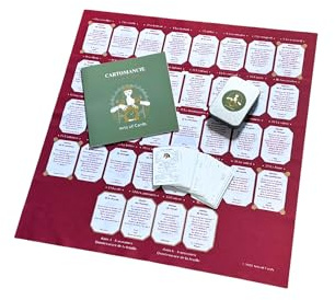 Lenormand Set de cartes d'apprentissage pour débutants et avancés 8x4+4 Apprendre à tirer les cartes facilement avec Lenormand Grand Tableau et le gabarit de tirage comme tissu et livret