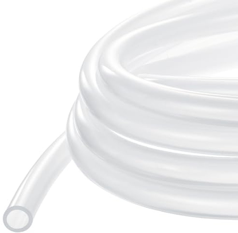 METALLIXITY Silicone Tubing 8mm ID x 11mm OD x 3 m High Temp Clear | Pure Silicon Hoses for Printer, Hot Water Dispenser, Engine, Brewing, Fish Tank Air Pump, Pump Transfer