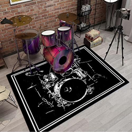Drum Mat Schalldämmung Drum Set Teppich Elektronische Trommel Teppich Jazz Drum Schallschutzmatte Vibrationsdämpfende Matte Schalldichte Matte Anti-rutsch Anti-Vibration Teppich, 160 * 120cm