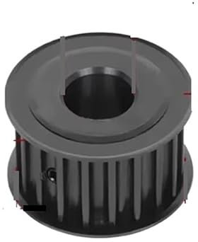 1 pz 10 denti HTD 8M puleggia dentata in acciaio HTD8M ruota sincrona for larghezza cinghia 25/30 mm foro 6/8/10 mm puleggia motrice(6mm,27mm (for Belt 25mm))