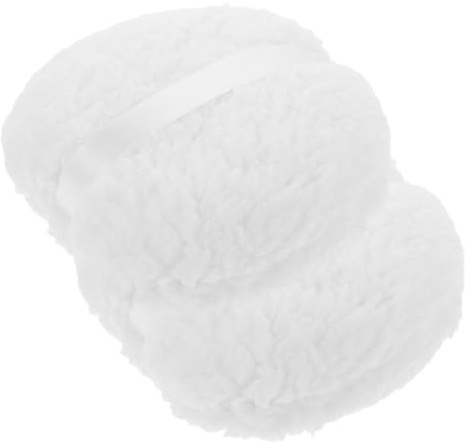 VALICLUD Large Body Powder Puff 2pcs 6inch Plush Dusting Applicator Soft Washable for Sensitive Skin Travel Friendly White Surface