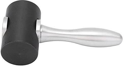 Naroote Mallet de Cuero, Martillo de Cuero T Forma Tallado de Martillo Nylon Mallet Mazo de Herramientas de Trabajo de Herramientas Manuales con de Aluminio