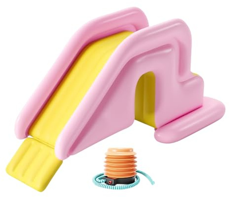 Glissière Gonflable pour - Glissière de Piscine avec château Gonflable pour extérieur, Jeux Aquatiques dans Le Jardin | Toboggans gonflables d'été antidérapants, adaptés pour gonflables au Sol