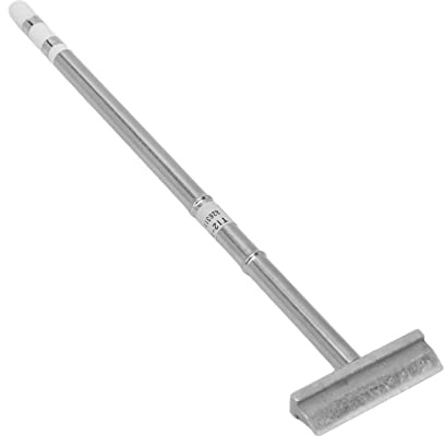 Ticfox Punta de Plancha Soldadora, Estación de Soldadura Eléctrica T12 Palabra de Espátula Spátula Tipo de Soldadura Herramienta (T12-1405)