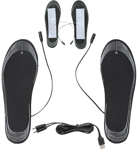 Ahuuen Beheizbare Schuhsohlen | USB-Betriebene Wärmeeinlagen Für Schuhe,Heizpads als Schuheinlagen,Für Outdoor-Aktivitäten, Camping, Wandern, Wintersport bei Kälte