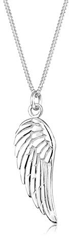 Elli Halskette Damen Flügel Anhänger Engel Symbol Boho Trend in 925 Sterling Silber