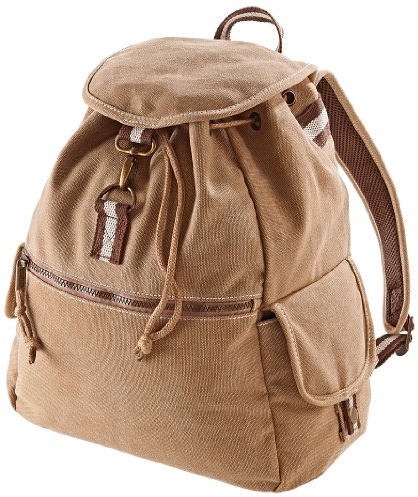 Quadra Rucksack Desert Canvas Backpack Braun Sahara 36 x 30 x 16 cm