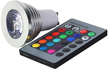 GU10 Multi-Color LED Light Bulb with Remote Control (GU10 RGB)
