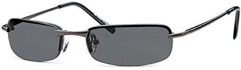 FEINZWIRN schmale elegante Sonnenbrille Irvillac mit sehr flachen Gläsern + Brillenbeutel