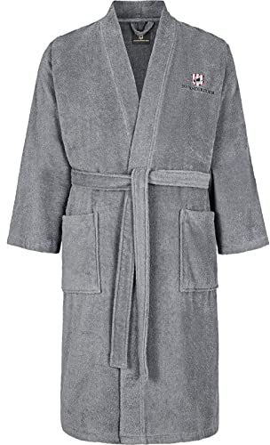 Jan Vanderstorm Herren Bademantel Janning grau, 3XL (XXXL) - 64/66